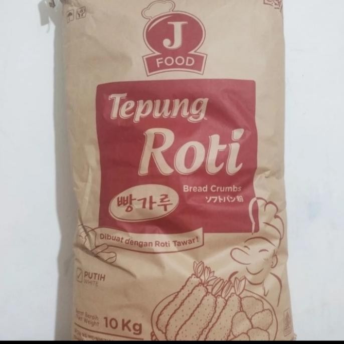 

Murah J Food Tepung Roti Breadcrumbs Putih 10Kg