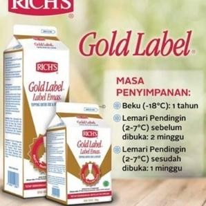 

Murah RichS Gold Label - Rich Gold Label Whipping Cream 12X907Gram - Gosend/Grab Only!!!