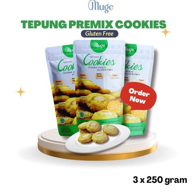 

Sale Mugo, Tepung Cookies Gluten Free Alami Lokal 250Gr Premiks [3Pcs]