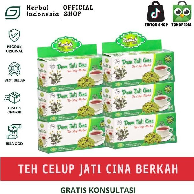 

Promo Paket Super 6 Box Teh Celup Jati Cina Berkah | Pakai Kemasan