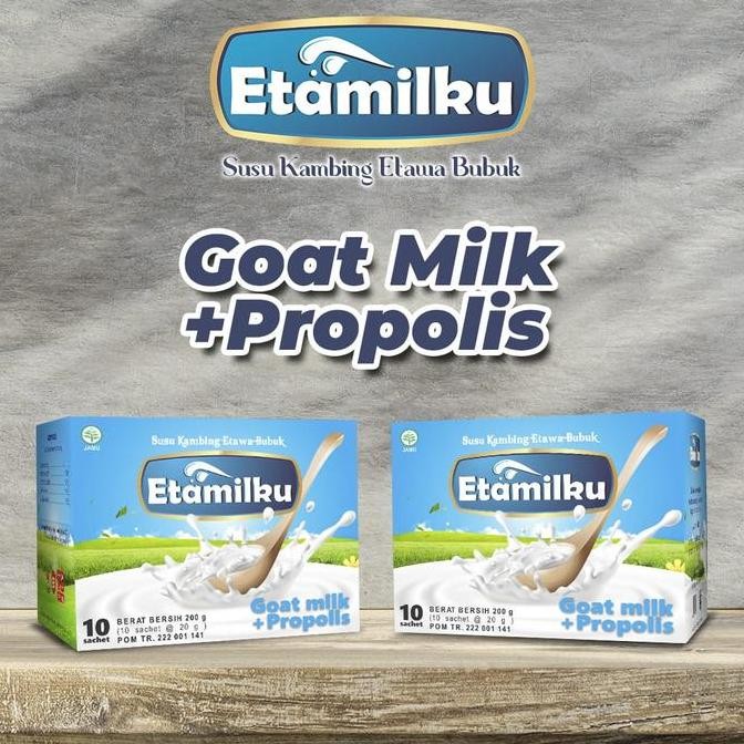 

Promo [ Paket 4 Box ] Etamilku Susu Kambing Etawa Plus Propolis Dairy Bubuk