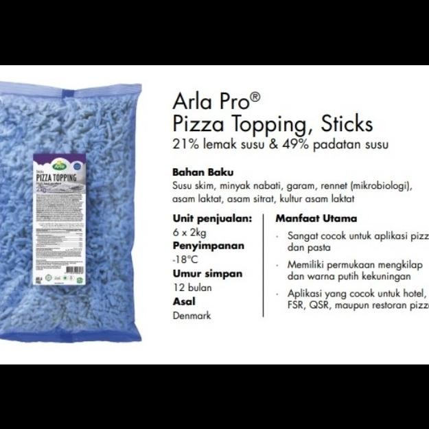 

Sale Dairy Partners Mozzarella Shredded 2 Kg| Arla Mozzarella Parut Pizza Topping 2 Kg
