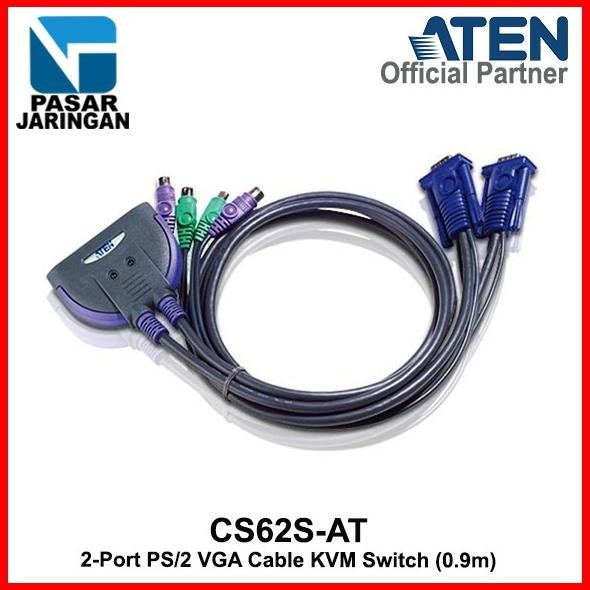 Aten Cs62S-At 2-Port Ps/2 Vga Cable Kvm Switch (0.9M) Co