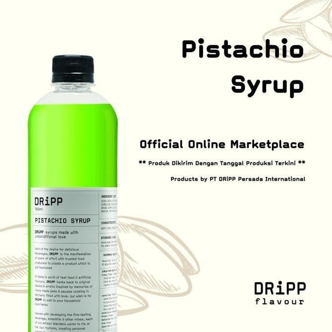 

Sale Dripp Syrup Pistachio 760 Ml - Rasa Pistachio 760 Ml