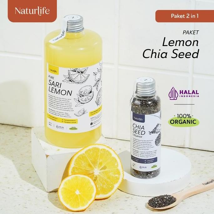 

Murah Paket 2 In 1 - Sari Lemon 500Ml & Chia Seed 70G