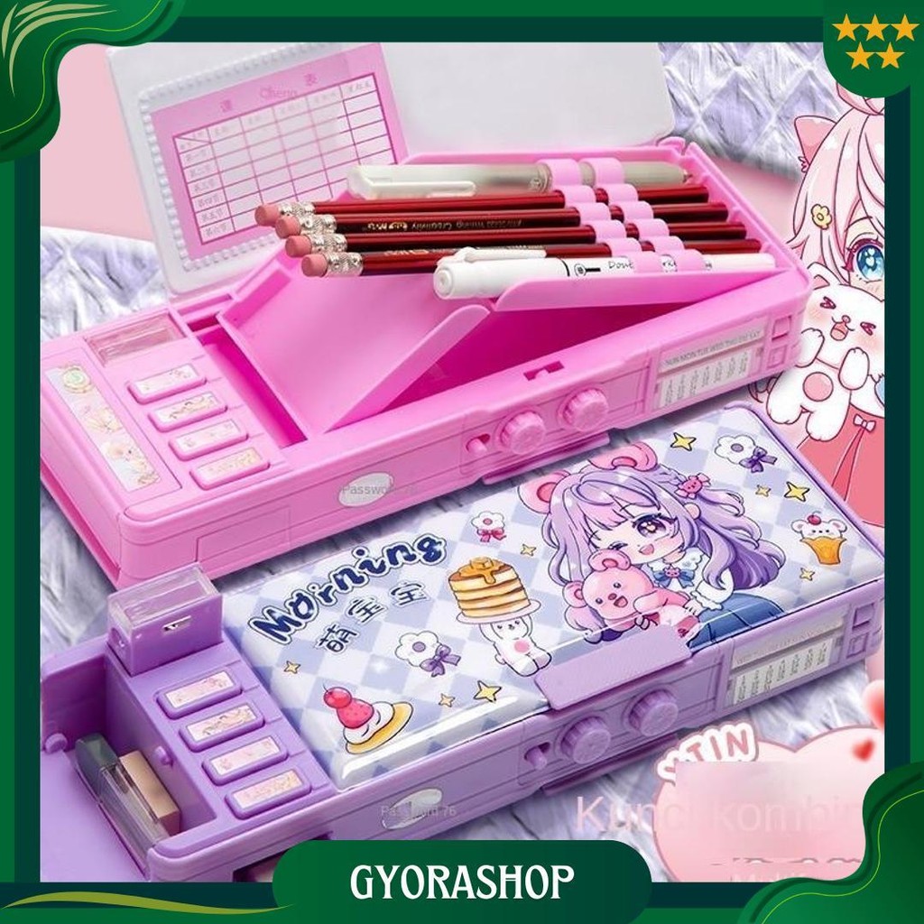 

Kotak Alat Tulis Anak Perempuan Kotak Pensil Kata Sandi Multi-Fungsi Wanita Yang Cocok Untuk Siswa Di Ori