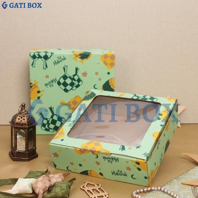 (Good) kotak kue box cake dus lapis legit lebaran idul fitri dus 22x22x7