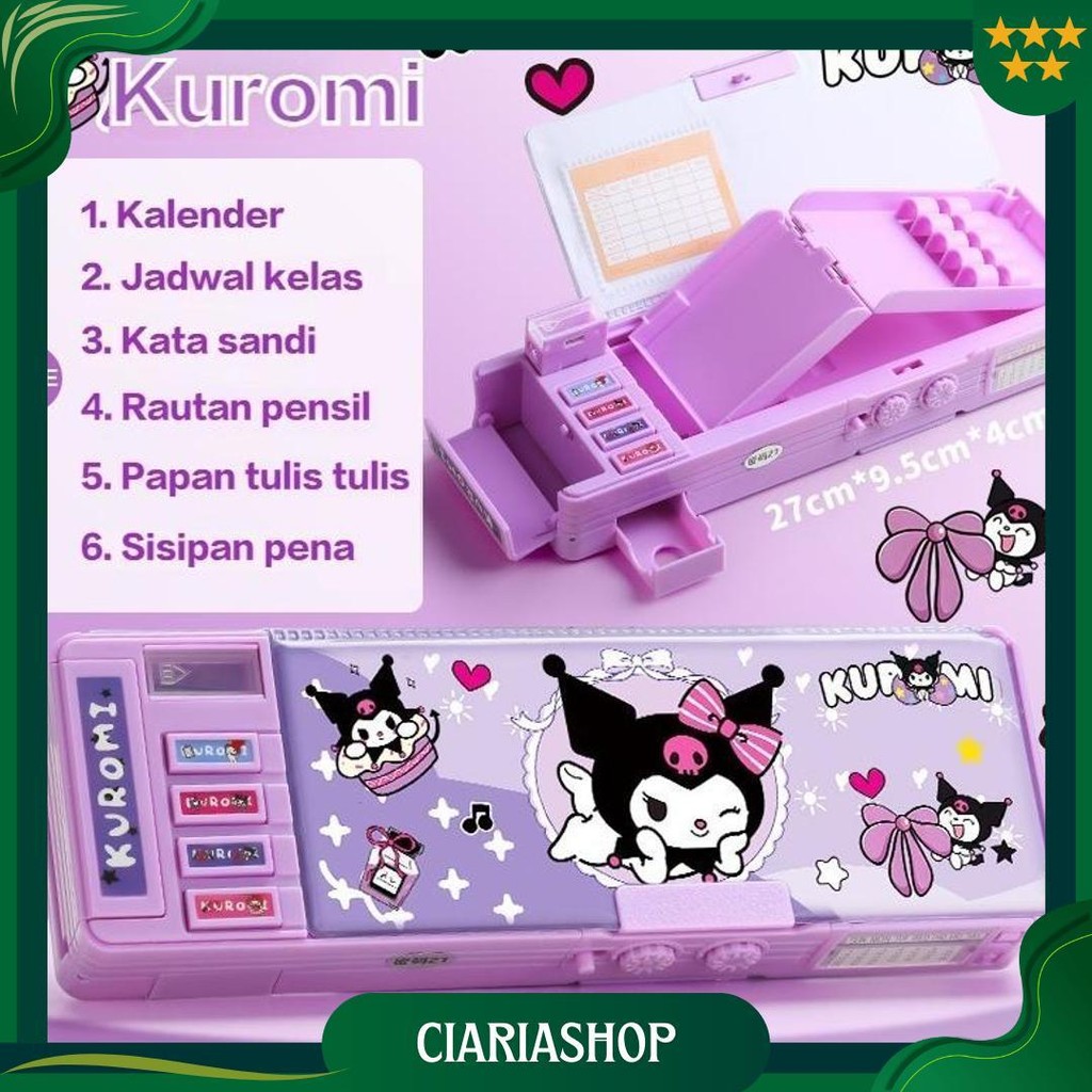 

-Tempat Pensil Multifungsi Kuromi, Tempat Pensil Kunci Kata Sandi Anak Perempuan, Tempat Pensil Sanrio Anak Perempuan, Tempat Pensil Anak Perempuan Baru 2024 Kapasitas Besar, Tas Alat Tulis Siswa Sekolah Dasar Ori