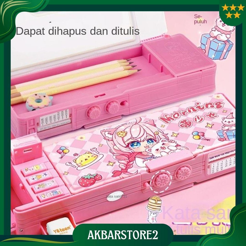 

Kotak Alat Tulis Gadis Kotak Pensil Kata Sandi Multi-Fungsi Wanita Yang Cocok Untuk Siswa Kelas 1-3 Tk Gratis Ongkir