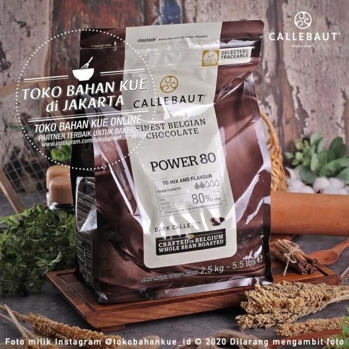 

Promo Callebaut Dark Chocolate Power 80% 250Gr Couverture Coin Cokelat Pahit