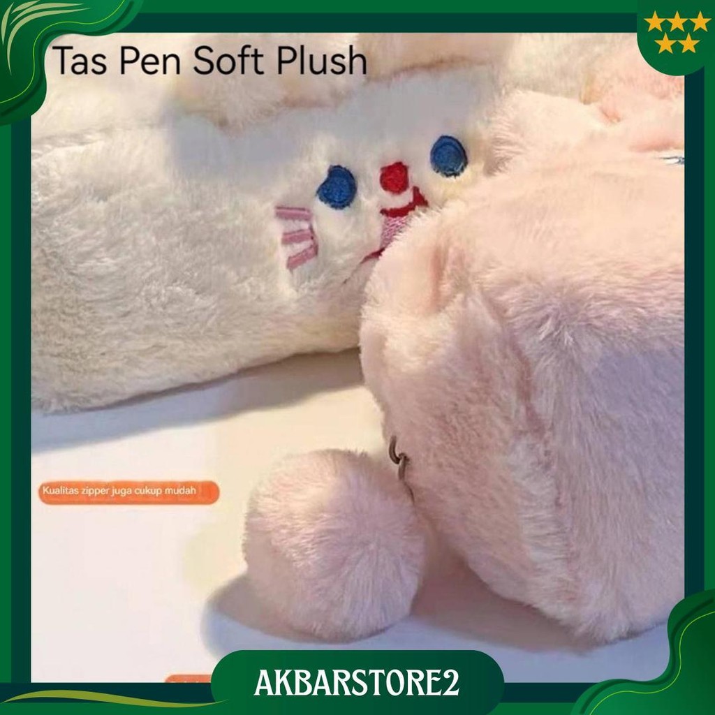 

Tempat Pensil Bulu Soft Cute/ Tas Pensil Kosmetik/ Pouch Makeup Kecil Best Seller