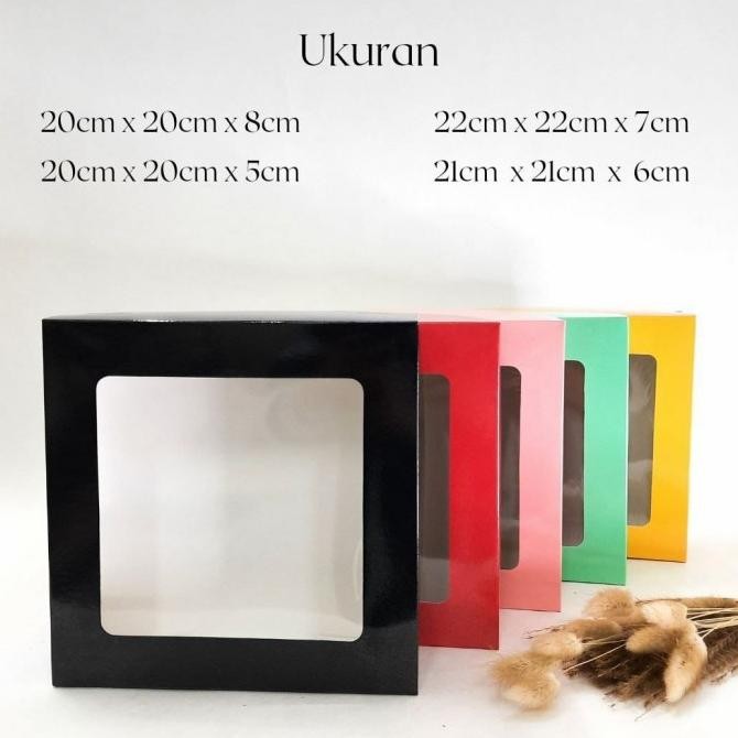 (Good) Dus Kue / Box Kue / Kotak Kue Brownies Bolu Laminasi jendela