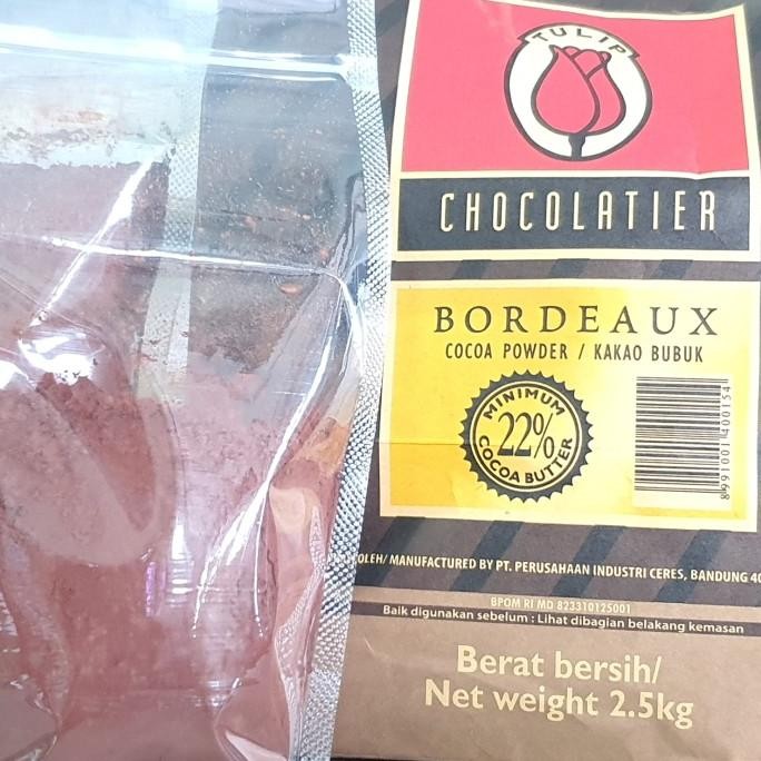 

Murah Coklat Bubuk Tulip Bordeaux / Tulip Bordeaux Cocoa Powder 100Gr,250Gr