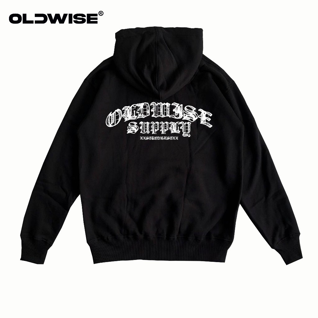 OLDWISE | HOODIE HITAM | DIRTY