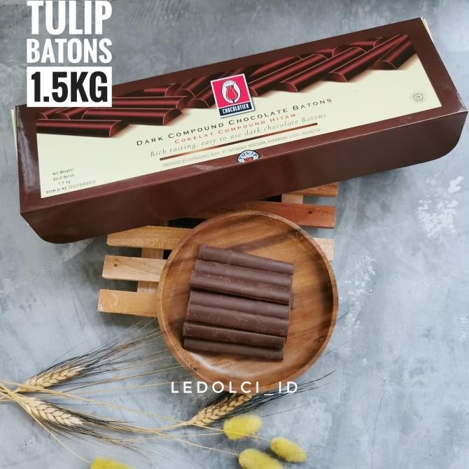 

Sale Tulip Coklat Stick Dark Chocolate Compound Batons 1.5 Kg (Kemasan Box)