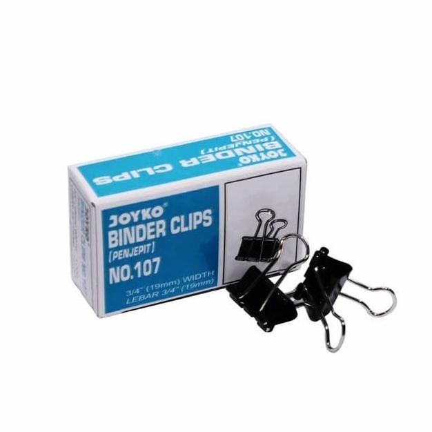 

Binder Clip Joyo 107 Clip Lip Jepit Erta Hitam Jepitan