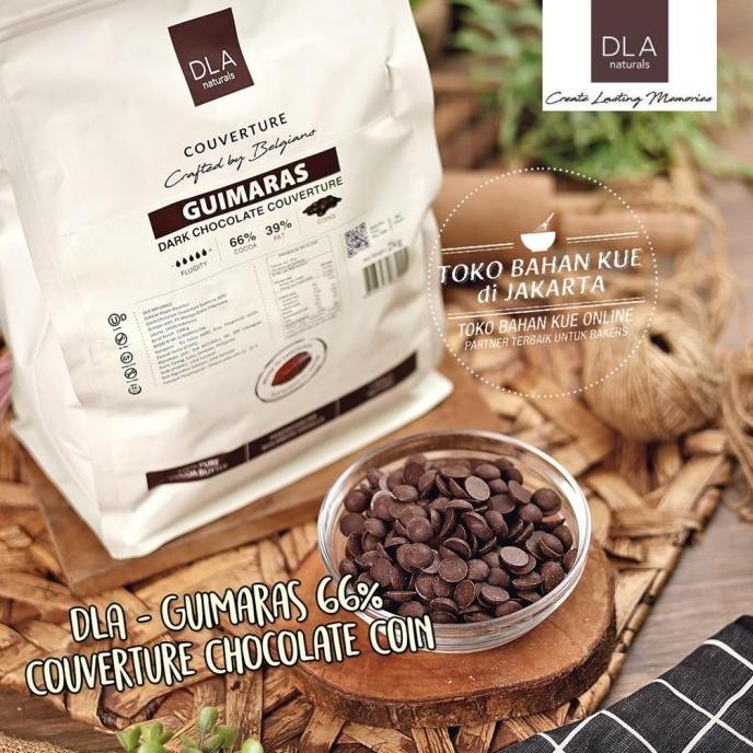 

Murah Dla Naturals - Couverture Dark Guimaras 66% 1Kg Baking Chocolate Coin