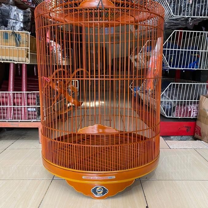 SANGKAR KANDANG MURAI EBOD JAYA COKLAT NATURAL KLASIK NO 2