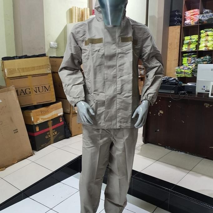 / Jas Hujan Polisi Jatah Coklat | Jas Hujan Stelan Coklat Polisi Jatah | Jas Hujan Jatah Polisi ''