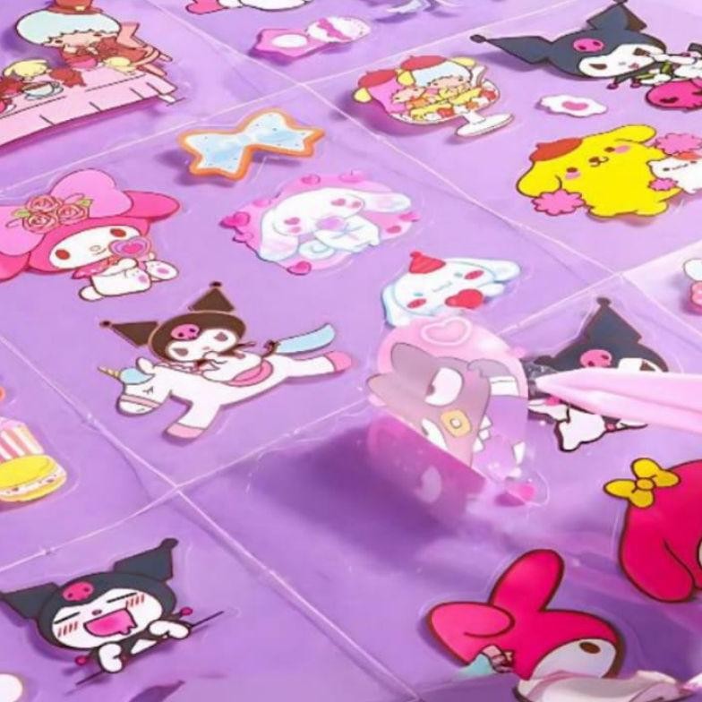 

Dg-78 Stiker Sanrio Kuromi Melody Cinamorol 100 Lembar