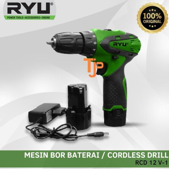 Murah Ryu Mesin Bor Baterai Rcd 12V-1 / Cordless Drill ( Unit Only )