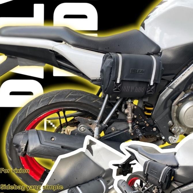 * Tas Motor Vixion, Tas Samping Vixion Kiri Kanan, Tas Jas Hujan Vixion *