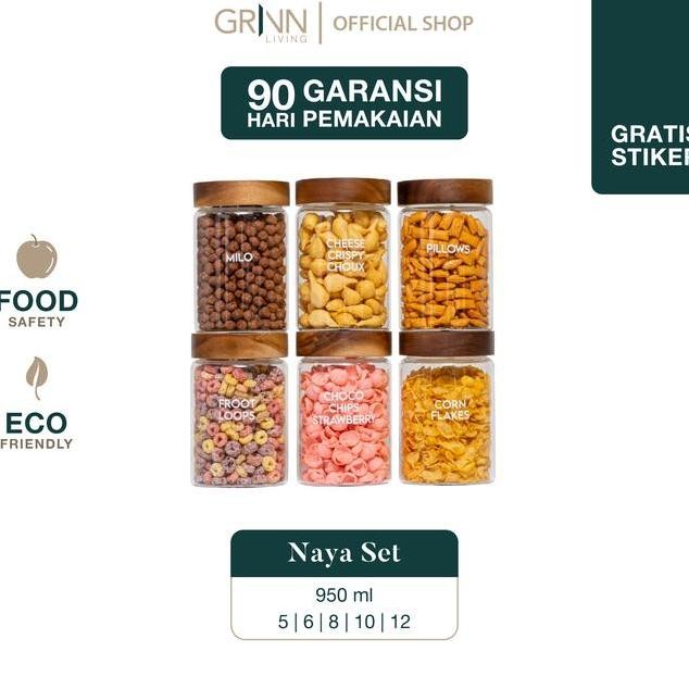 

Et Paet Grinn Living Naya Airtht Gla Jar 950Ml Tople Tutup Bambu Ayu Tempat Bumbu Aca Dapur Tempat Untu Bumbu Wadah Bumbu Untu Ue Ering Natar Lebaran Garam Gula Opi Teh Merica Lada Cabe Et Lengap Et Paet Lebih Dan Hemat