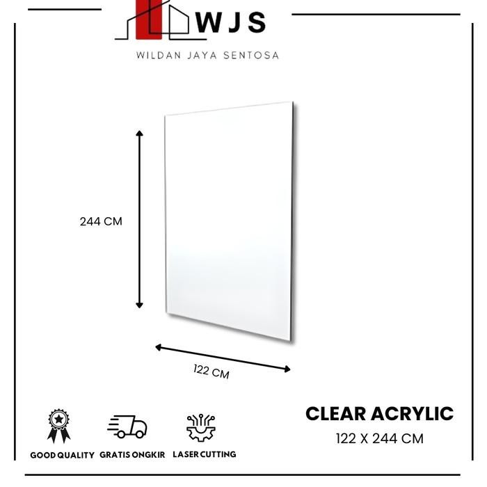 

Akrilik 122 X 244 Bening Clear Lembaran Acrylic Premium | Akrilik Bening Plexiglass Sheets For Laser Cutting, Painting, Handicraft, Diy Display Projects Original Dan Terpercaya