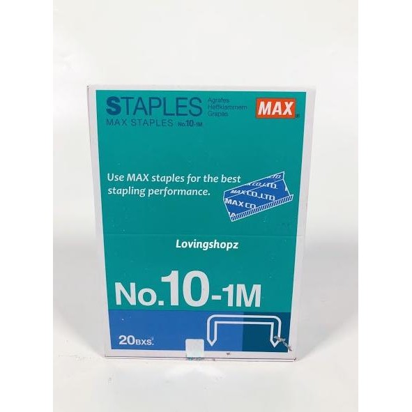 

ISI STAPLER MAX NO.10-1M ORIGINAL DAN TERPERCAYA