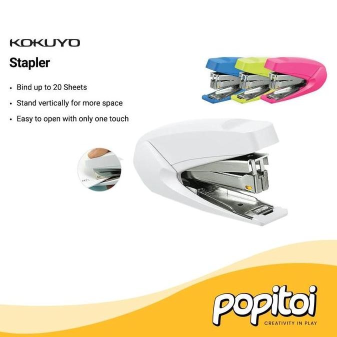 

KOKUYO STAPLER 20 SHEETS CAPACITY STAPLES LEMBAR KAPASITAS EMPUK EFFORTLESS RINGAN ORIGINAL DAN TERPERCAYA