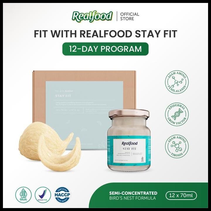 

Realfood Stay Fit Program 12 Hari Minuman Sarang Burung Walet Original Best Seller