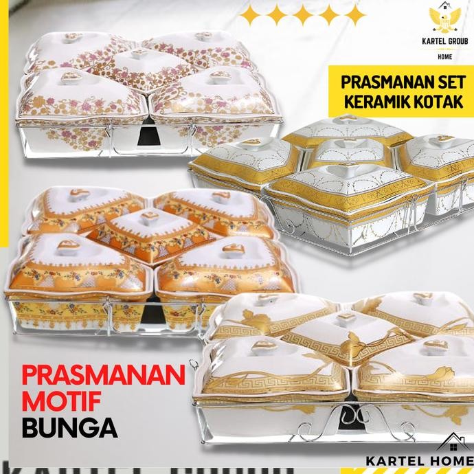 HOME Tempat Saji Makanan Prasmanan Kotak Keramik Tempat Lauk Mewah