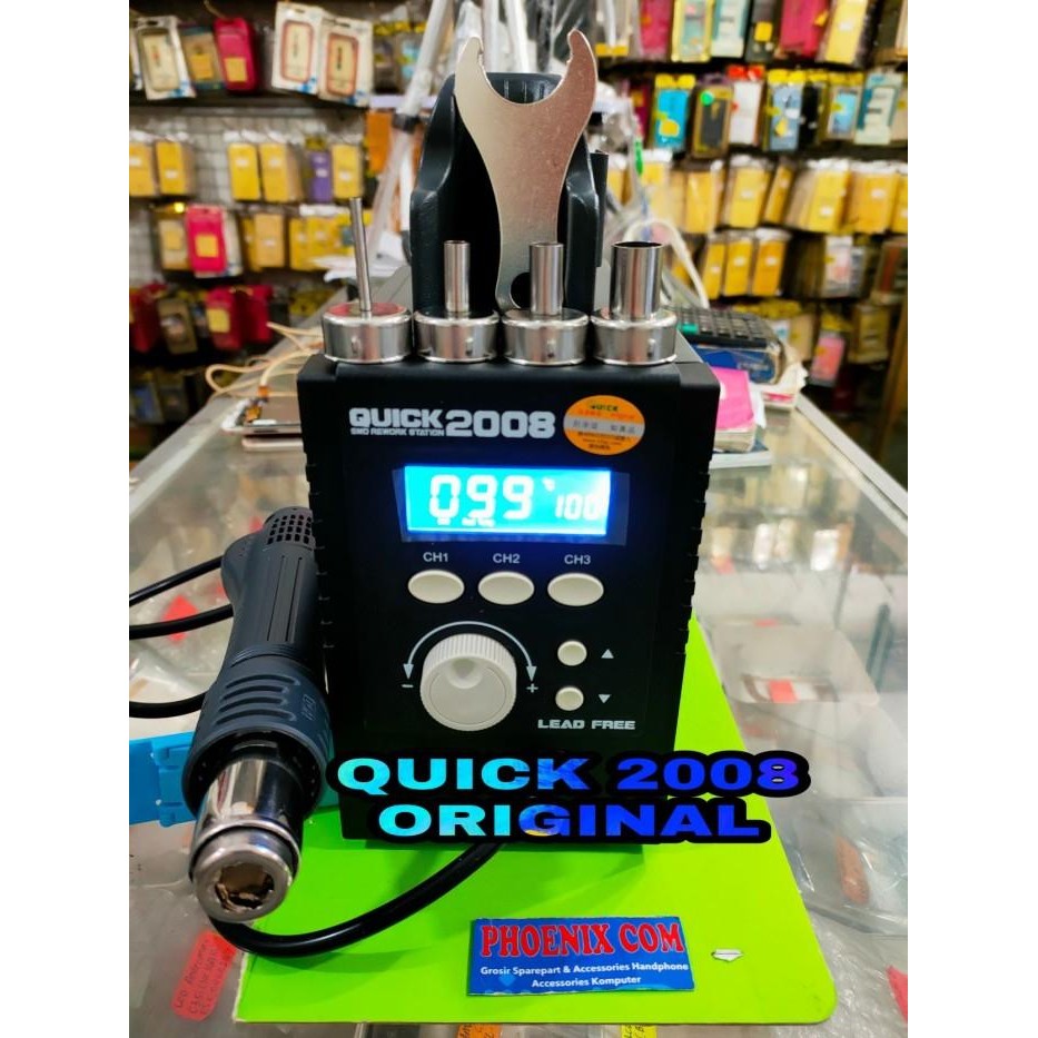 Blower Yihua 8786D Digital Solder Uap Digital Yihua 2 In 1 +Solder Original Dan Terpercaya