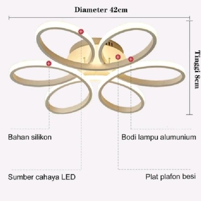 Promo Lampu Ruang Tamu Minimalis Lampu Plafon Gold Led