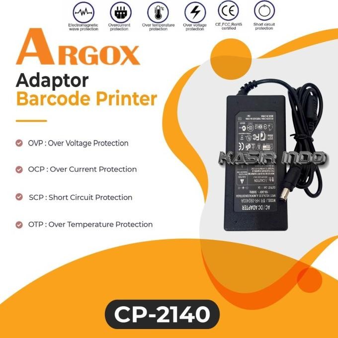 Adaptor Argox Cp2140 Barcode Printer | Power Supply Printer Barcode Argox Cp-2140 Co