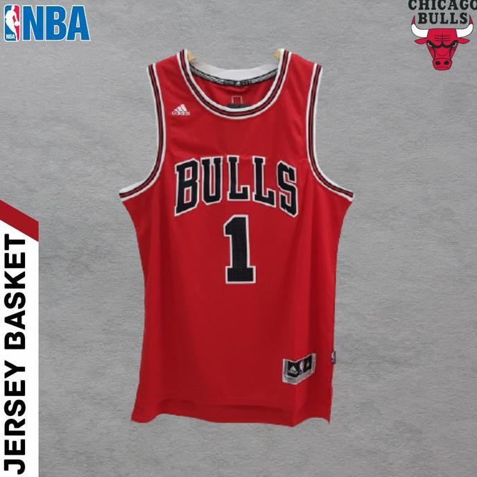 JERSEY BASKET ROSE NBA BAJU BASKET NBA CHICAGO BULLS DERRICK ROSE NBA