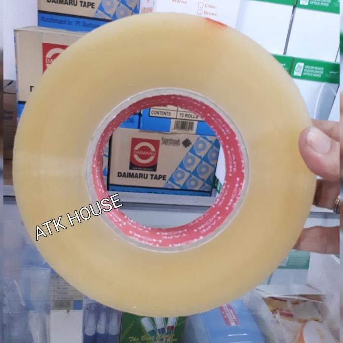 

PROMO OPP Lakban JUMBO Bening Coklat 2inc 45mm*300meter/Plakban Jumbo murah