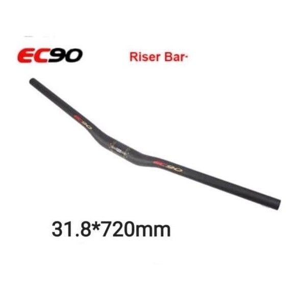 handlebar carbon riser EC90 mtb OS 31.8mm 31.8 handle bar stang sepeda rise 15