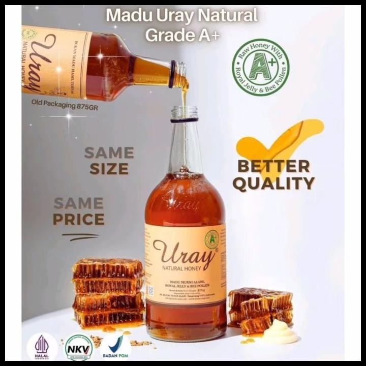 

Madu Uray 640 Ml-845 Gr-Madu Hutan-Madu Murni-Madu Asli-Organic Original Best Seller