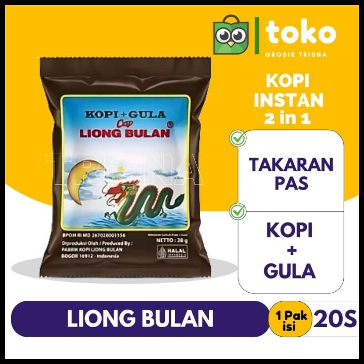 

Kopi Cap Liong Bulan Isi 20Bks Original Best Seller