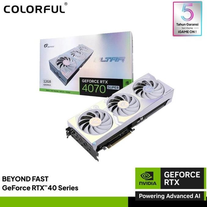 COLORFUL RTX 4070 Super ULTRA W OC 12GB GDDR6X 4070SUPER 4070S 12G VGA NVIDIA