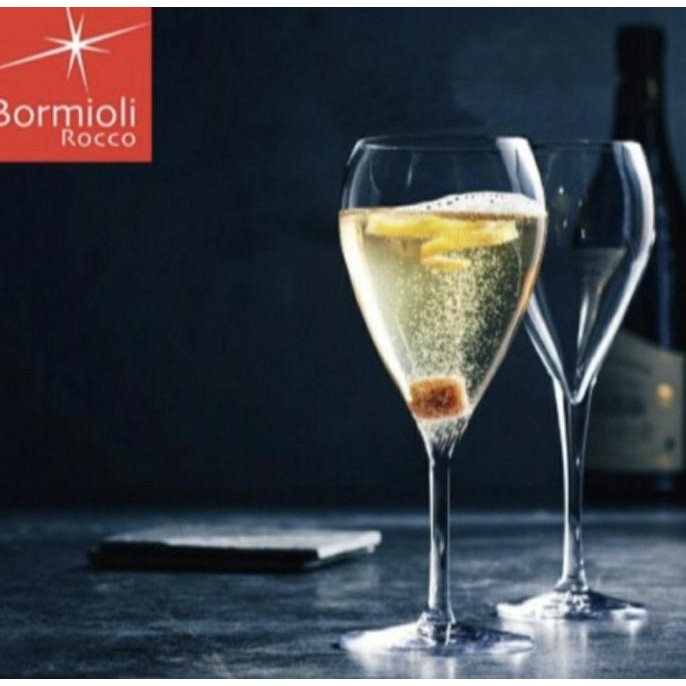 BORMIOLI ROCCO SPARKLING WINE GLASS/GELAS KAKI/GELAS KACA/GELAS WINE