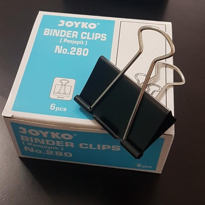 

Binder Clip / Penjepit Kertas Joyko 280 (Per box isi 6 pcs) murah