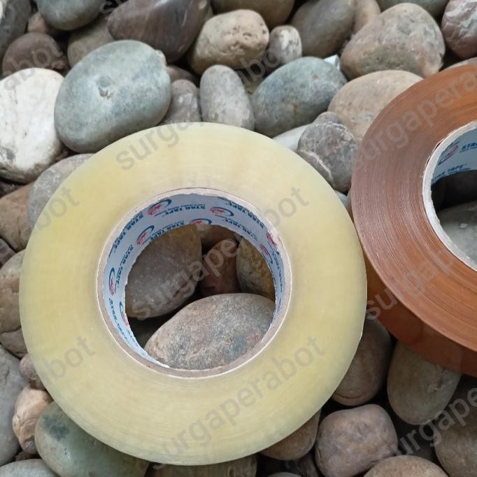 

Lakban Bening & Coklat Jumbo 2 inch 45mm x 300 Yard - Solatip Besar murah