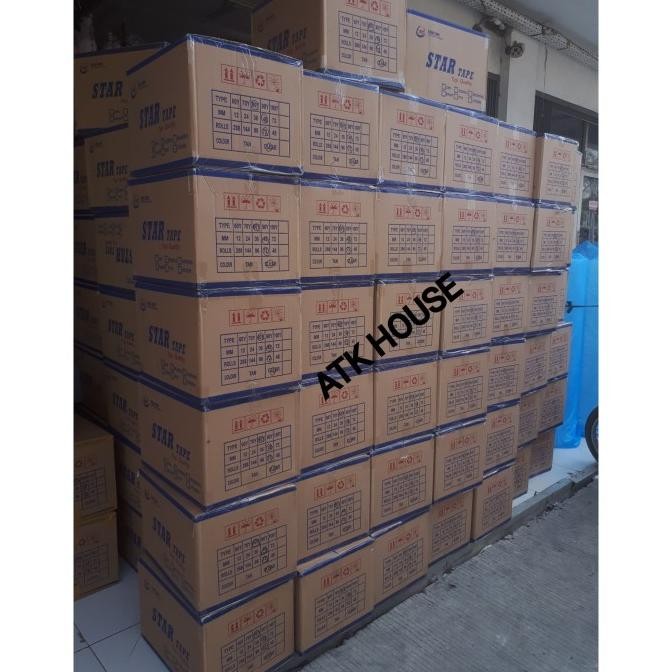 

GROSIR OPP Lakban Bening Coklat STAR 2inc 48mm*80yard DUS@72/Plakban murah