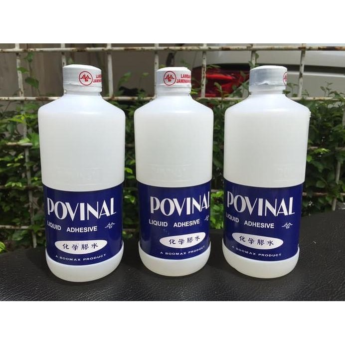 

LEM / GLUE CAIR ( BENING ) POVINAL 113 500 ML ( BESAR ) murah