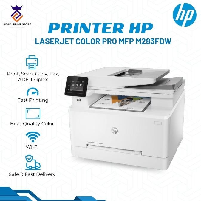 BEBAS ONGKIR - PRINTER HP LASERJET COLOR PRO MFP M283FDW / M283 FDW / M 283 FDW