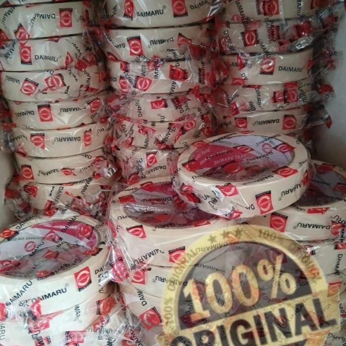 

Masking Tape /Lakban Kertas Daimaru 24mm 1 DUS isi 96 Roll murah