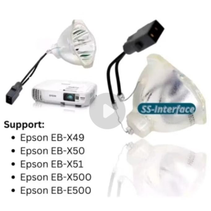 New Lampu Proyektor Projector Epson Eb-X49 Eb-X50 Eb-X51 Eb-X500 Eb-E500 Co