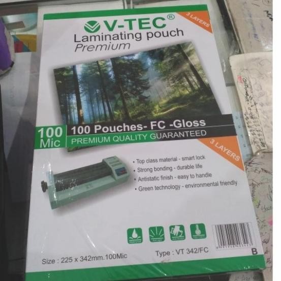 

Plastik Laminating F4 V TEC VT 342